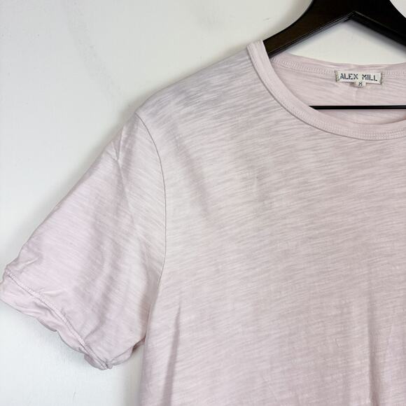 Alex Mill Womens Crew Tee Shirt Cotton Light Pink - M - Picture 2 of 9